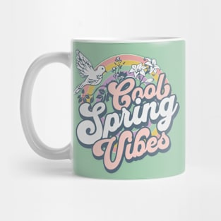 Retro Springtime Spring Groovy Vibes For Spring Women Men Mug